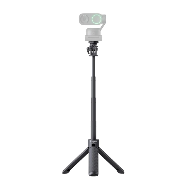 Alt view image 3 of 5 - Insta360 Mini 2-in-1 Tripod, Lightweight Selfie Stick and Tripod, Compatible with Insta360 Ace/GO/Link/X Series, Black