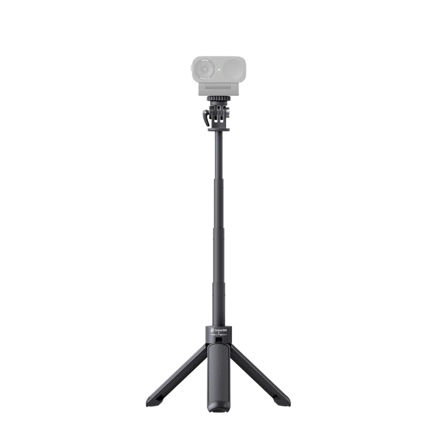 Alt view image 4 of 5 - Insta360 Mini 2-in-1 Tripod, Lightweight Selfie Stick and Tripod, Compatible with Insta360 Ace/GO/Link/X Series, Black
