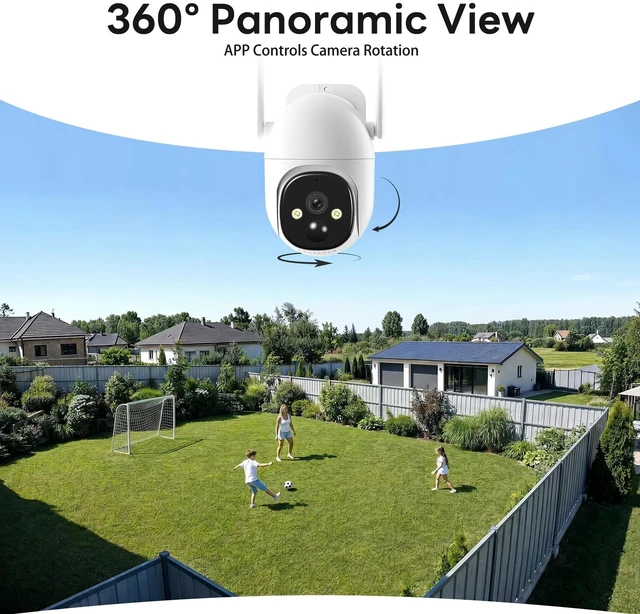 Alt view image 4 of 5 - 2K Solar Security Cameras Wireless Outdoor, WiFi Cameras for Home Security