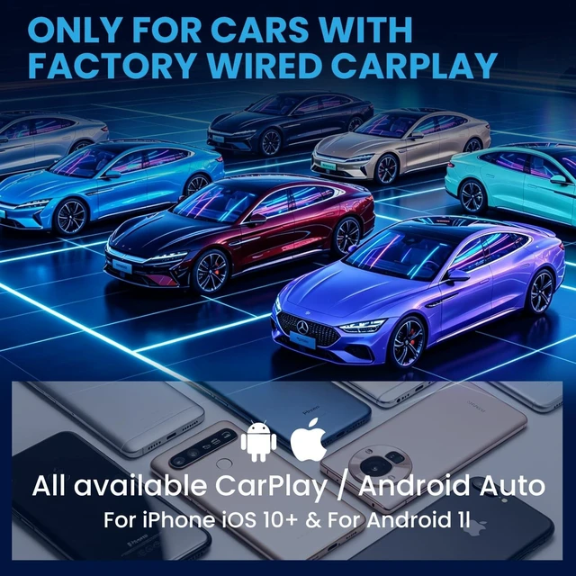 Alt view image 5 of 5 - Nexustratix Wireless CarPlay Adapter for iPhone & Android, Plug and Play