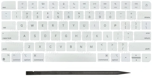 Main image of GRMTRV Replacement Keycaps Keys for iMac 24'' Magic Keyboard