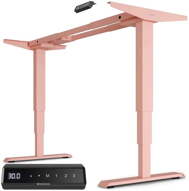 Main image of Desktronic Height Adjustable Standing Desk Frame Ergonomic Sit Stand Desk Frame, Electric Dual Motors 353 lbs, USB & USB-C Charging, Wobble-Free, Touchscreen, 3 Memory Presets, Anti-Collision