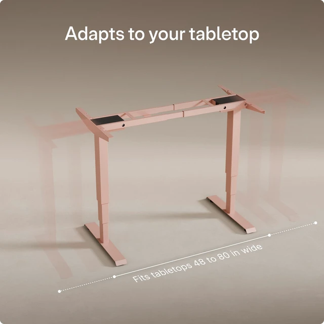 Alt view image 5 of 5 - Desktronic Height Adjustable Standing Desk Frame Ergonomic Sit Stand Desk Frame, Electric Dual Motors 353 lbs, USB & USB-C Charging, Wobble-Free, Touchscreen, 3 Memory Presets, Anti-Collision