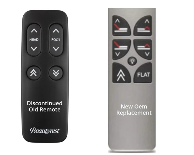 Alt view image 2 of 2 - Replacement Remote for beautyrest Simple Motion Adjustable Bed (2021 Silver Version)