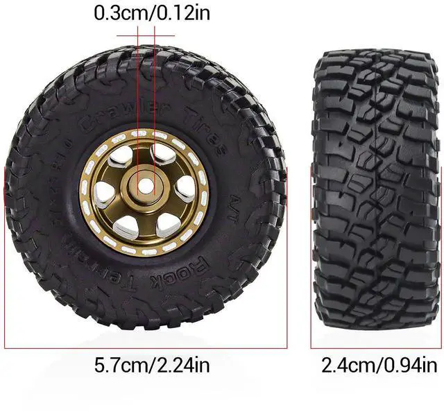 Alt view image 5 of 5 - Optimized for TRX4M SCX24 and Ascent 18 Perfectly compatible with Traxxas TRX4M Axial SCX24 and FMS Ascent 18 platforms Fits all standard 1 0 aftermarket and stock beadlock wheels ensuring wide applic