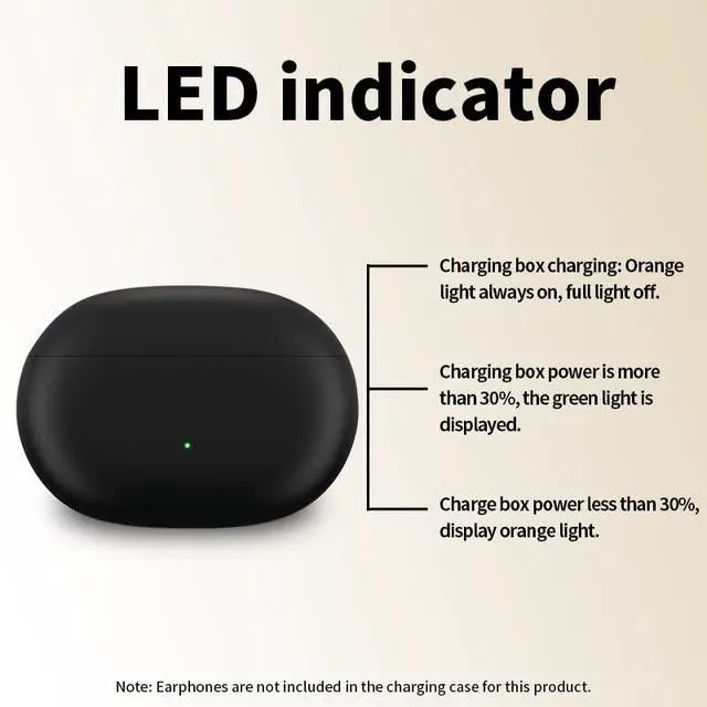 Alt view image 6 of 7 - Charging Case Replacement Compatible for Beats Solo Buds, Portable Charger Case with 660mAh Built-in Battery (Not Include Earphone)