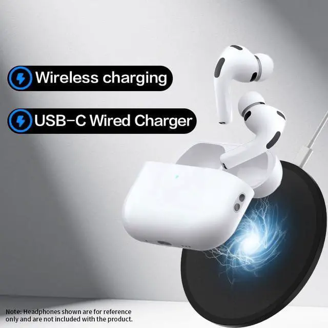 Alt view image 4 of 7 - BRILLESS Wireless Charging Case Replacement Compatible with AirPods Pro 3 (2025 Model) - USB-C & Qi Wireless Charging, Earphones Not Included