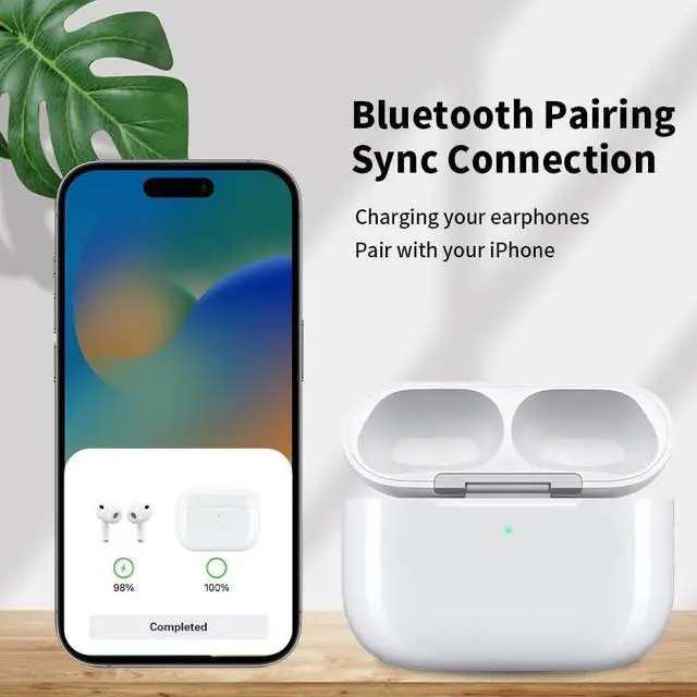 Alt view image 5 of 7 - BRILLESS Wireless Charging Case Replacement Compatible with AirPods Pro 3 (2025 Model) - USB-C & Qi Wireless Charging, Earphones Not Included