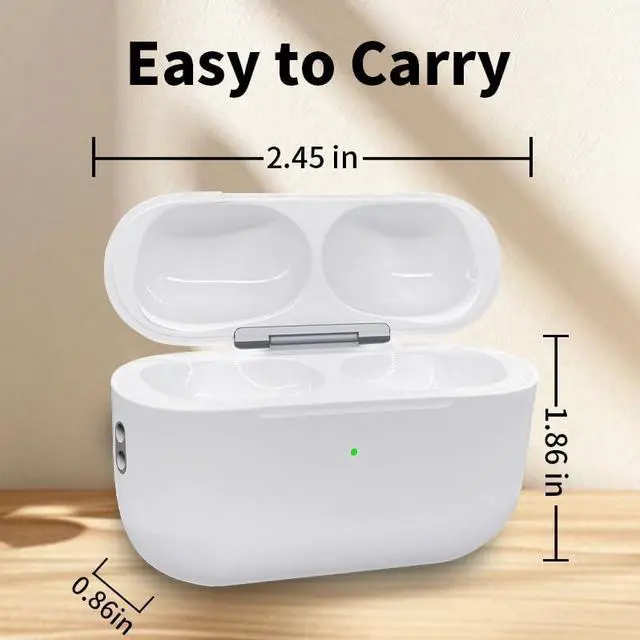 Alt view image 6 of 7 - BRILLESS Wireless Charging Case Replacement Compatible with AirPods Pro 3 (2025 Model) - USB-C & Qi Wireless Charging, Earphones Not Included