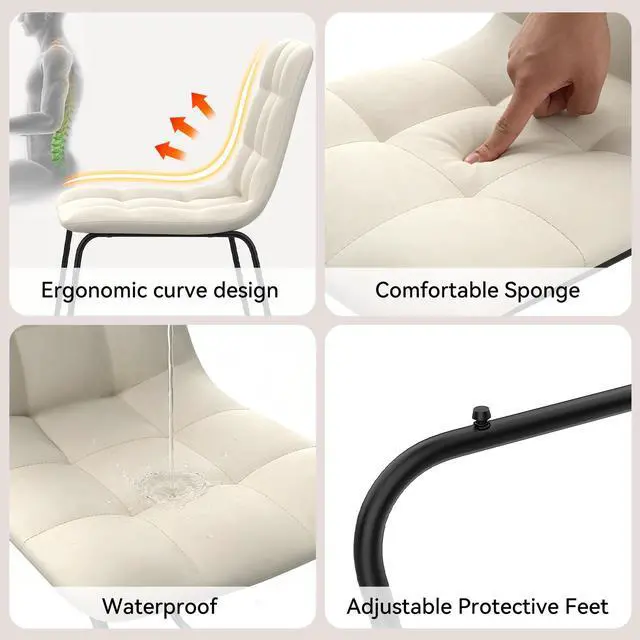 Alt view image 5 of 6 - 31.5" Round Dining Table and Chairs for 2, Mid Century Modern Round Table Set, Space Saving for Apartment Kitchen Dining Room Gray Table +Brown Chairs Gray Table +Beige Chairs