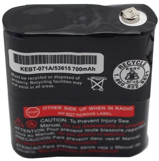 Alt view image 4 of 5 - Karier 5 Pack 3.6V 700mAh Replacement Two-Way Radio Battery for Motorola 53615 m53615 KEBT-071-A KEBT-071-B KEBT-071-C KEBT-071-D Talkabout Radio MR350 MJ270 EM1000 T5000 FV500 FV800 T5950 T6000