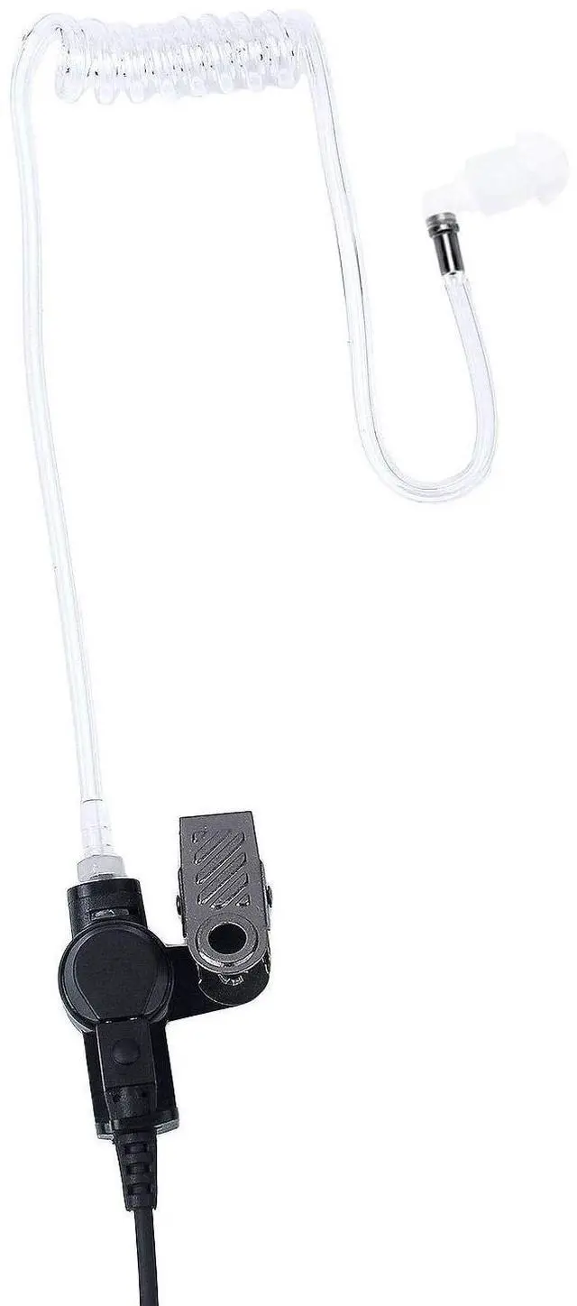 Alt view image 3 of 5 - Yolipar Two-Wire APX6000 XPR7550 Earpiece Surveillance Compatible with Motorola Radio APX4000 XPR7380 XPR7580 XPR7350e XPR7380e XPR7550e XPR7580e Walkie Talkie with PTT Mic Tansparent Tube Headset