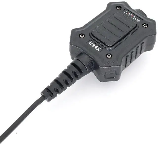 Alt view image 5 of 5 - YiNiTone U94X PTT Tactical PTT Civilian Version Adapter Mobile 2 Pin 7.0mm Plug Push to Talk for for Kenwood TYT Baofeng UV82 UV5R UV6R BF888S Walkie Talkie U94X Push to Talk Button
