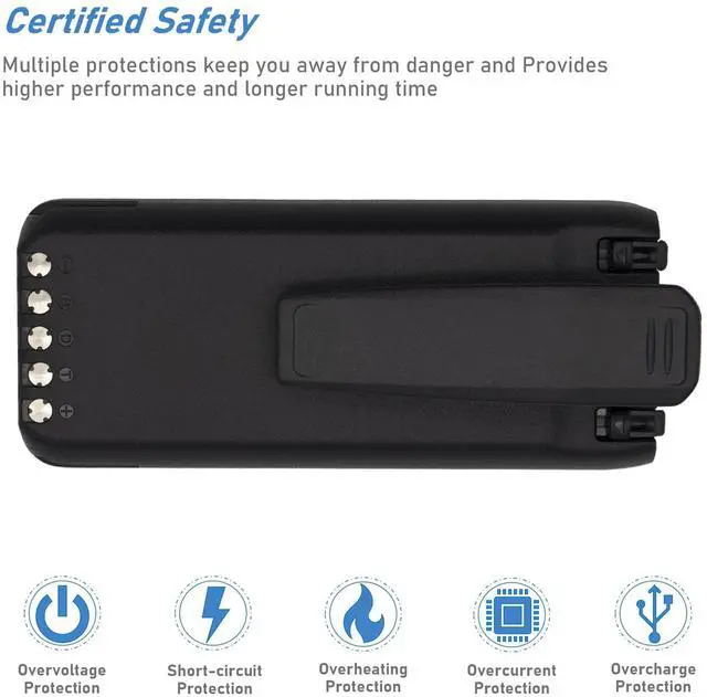 Alt view image 4 of 4 - TAKOCI Replacement Battery for BP-288 IC-A25 IC-A25N IC-A25NE IC-A25CE 2400mAh/7.4V