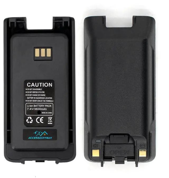 Alt view image 2 of 5 - Accessoryway MD-390 7.4V3600mAh Li-Ion Replacement Battery Pack with USB-C Charging Port, Built-in LED Indicator Compatible with HYT MD-390 and MD-UV390 Plus DMR Two Way Radio