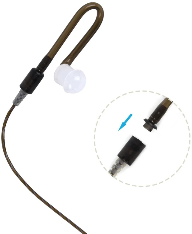Alt view image 4 of 5 - Renastar 3.5mm Covert Security Listen Only Earpiece Receiver Surveillance Headset for FBI Police Law Enforcement