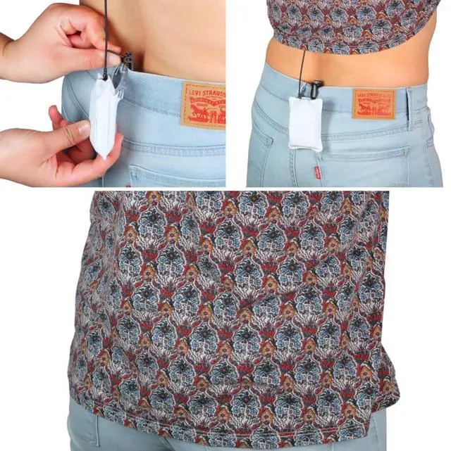 Alt view image 4 of 5 - URSA Belt Pouch with Clips - Versatile Rigging for Wireless Transmitters, White, L, Large