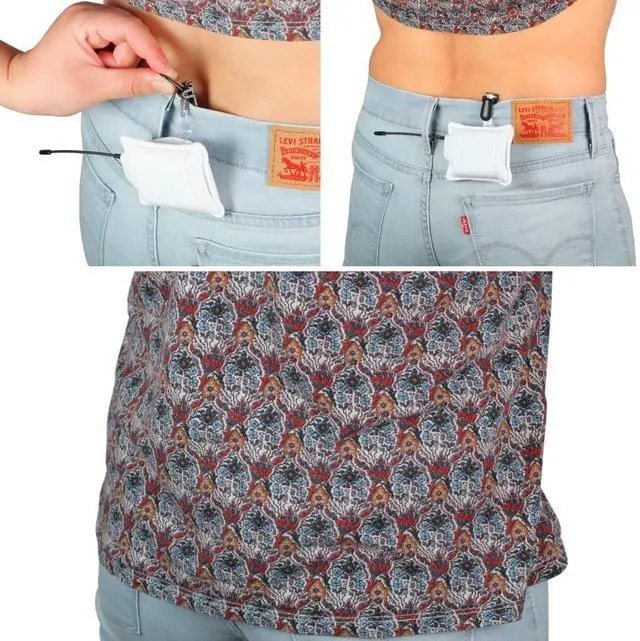 Alt view image 3 of 5 - URSA Belt Pouch with Clips - Versatile Rigging for Wireless Transmitters, White, L, Large