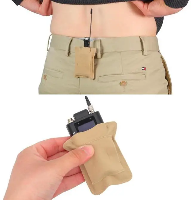 Main image of URSA Belt Pouch with Clips - Versatile Rigging for Wireless Transmitters (Beige, Small)