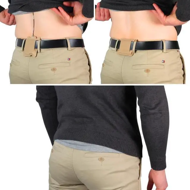 Alt view image 4 of 5 - URSA Belt Pouch with Clips - Versatile Rigging for Wireless Transmitters (Beige, Small)