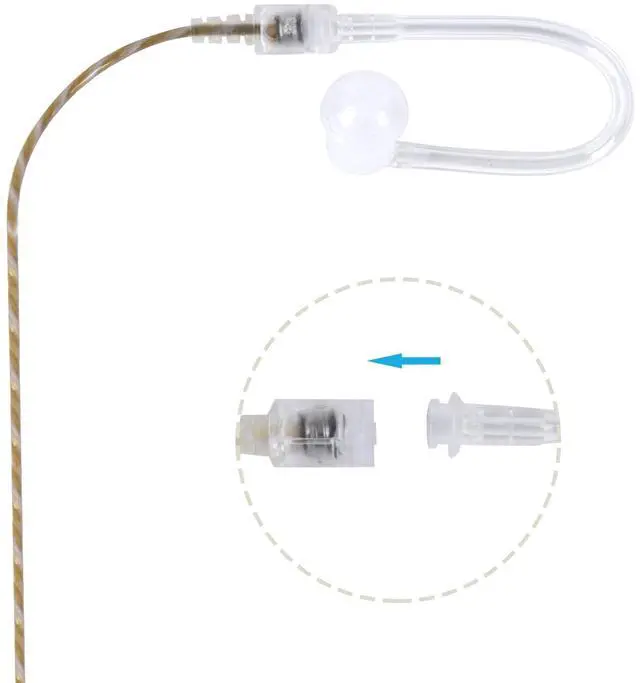 Alt view image 5 of 5 - Pdflie 3.5mm Police Listen Only Earpiece, Covert High Definition, Single Ear