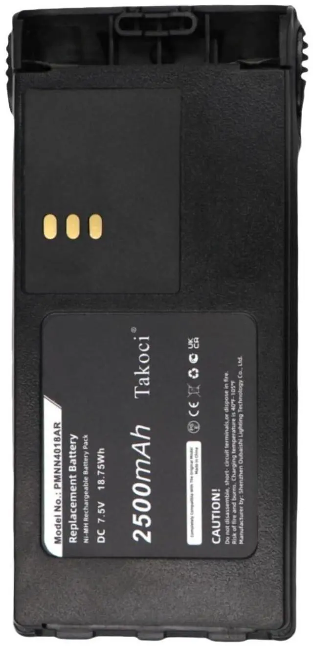 Alt view image 4 of 5 - SCESMIA MTX8250 Battery Replacement Compatible with Moto-ro-la CT250 CT150 CT450 CT450LS GP308 GP88s P040 P080 PRO3150 PMNN4017 PMNN4018 7.5V/2500mAh