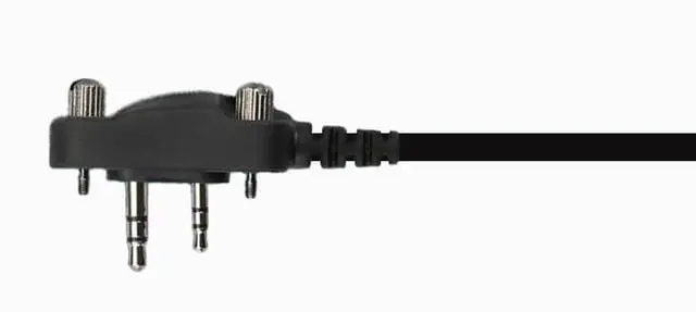 Alt view image 3 of 5 - EarHugger EH Covert Two-Wire Comms Set with Acoustic Tube Earpiece and Lapel Mic for iCOM F1000 F2000 F4001 F1100D F2100D F3210D F4210D F3230D F4230D Radios