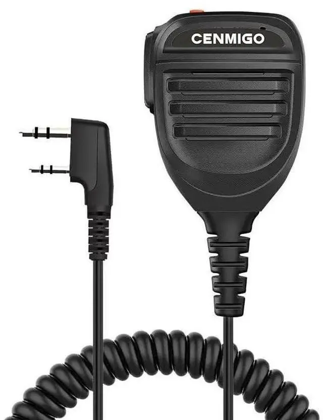 Alt view image 2 of 5 - CENMIGO Walkie Talkie Speaker Microphone, Remote Shoulder-Mounted Police Mic Compatible (2 Pack)