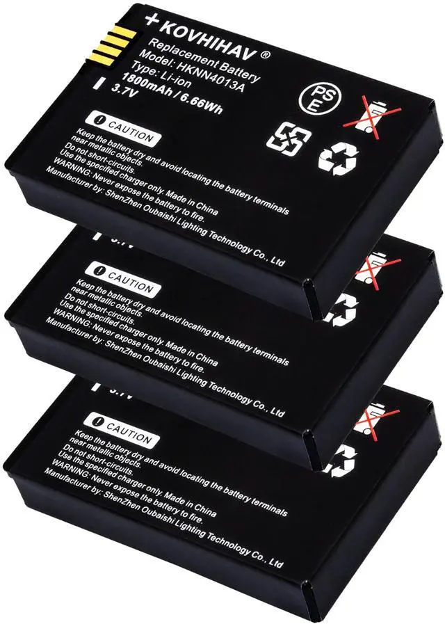 Main image of BUSFUIVA 3 Pack BT90 Walkie-Talkie Battery Compatible with DLR1020 DLR1060 DLR110 DLR Series HKNN4013 HKNN4013A