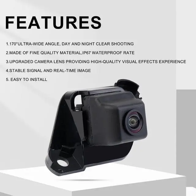 Alt view image 3 of 5 - Arokzn 86790-04021 Rear View Backup Camera Compatible with Toyota Tacoma 2014-2015 Park Assist Camera