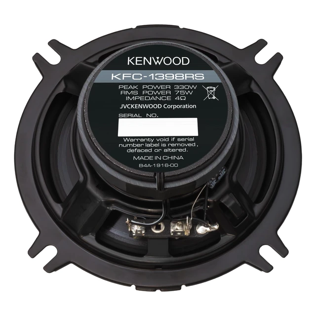 Alt view image 5 of 5 - Kenwood KFC-1398RS 5-1/4" 2-Way Car Speakers 330W Peak Power, Acoustic Sound Harmonizer, Sound Field Enhancer, Easy Installation