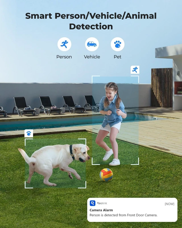 Alt view image 4 of 5 - REOLINK RLC-843A 4K PoE Security Camera, Spotlights, 5X Optical Zoom