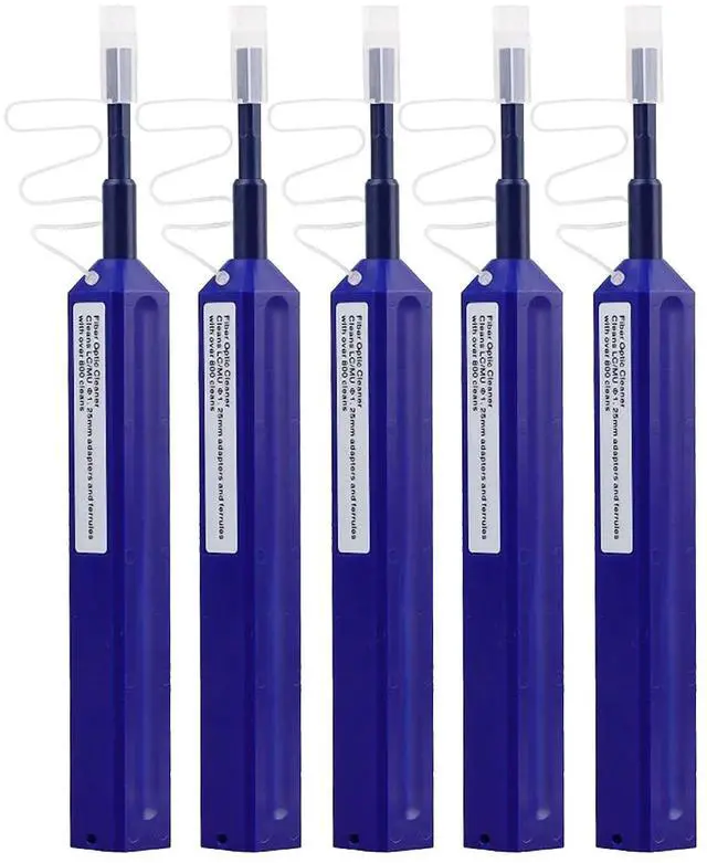 Main image of USON 5pc LC Fiber Optic Cleaner Pen,Cleaning LC 1.25mm Plug Connector Fiber Optic Cleaner Pen, More Than 800 uses