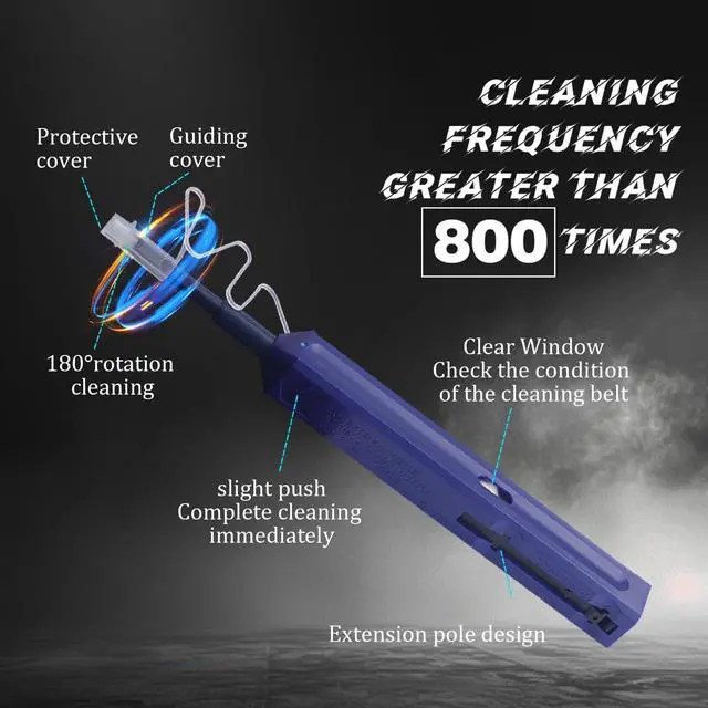 Alt view image 5 of 5 - USON 5pc LC Fiber Optic Cleaner Pen,Cleaning LC 1.25mm Plug Connector Fiber Optic Cleaner Pen, More Than 800 uses