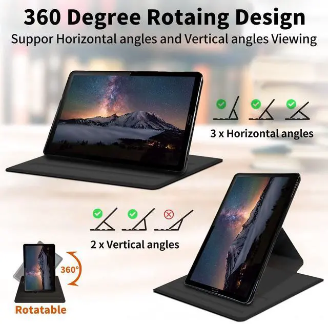 Alt view image 4 of 5 - CGFGHHUY Case for All-New Fire Max 11 Case 13th Generation 2023 Release 11 inch 360 Degree Rotating Stand Protective Smart Cover with Auto Wake Sleep - Watercolor Cat