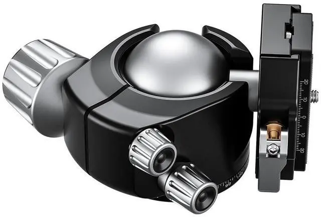 Alt view image 5 of 5 - Leofoto LH-LR Ball Head, Lever Release, Bubber Level, Low Profile, 3/8" Srew Hole, Arca Compatible (LH-55LR)