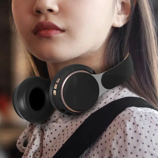 Alt view image 3 of 5 - Vvikizy Noise Cancelling Headphones, Bluetooth Over Ear Headphones Wireless Stereo Deep Bass Headset Foldable and Retractable Headset for Sports Travel