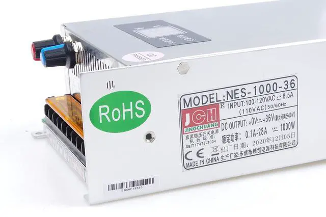 Alt view image 2 of 5 - LIVISN Adjustable DC Power Voltage Converter AC 110V to DC 0-36V 0-28A Module 36V 28A Switching Power Supply Digital Display 1000W Voltage Regulator Built in Cooling Fan (0-36V 0-28A)