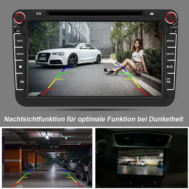 Alt view image 5 of 5 - Berlingan 1280 * 720 pixels 1000TV lines Car License Plate Light Rear View Camera for Volvo S60 S80 V70