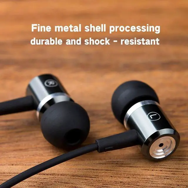 Alt view image 4 of 5 - Wired Headphones with Call Noise-Canceling - Stereo Bass, Clear Call & No Noise,Comfortable Noise Isolation Ear buds with Multi-Function Plug,Wired In Ear Earphones with ENC Noise cancellation Mic