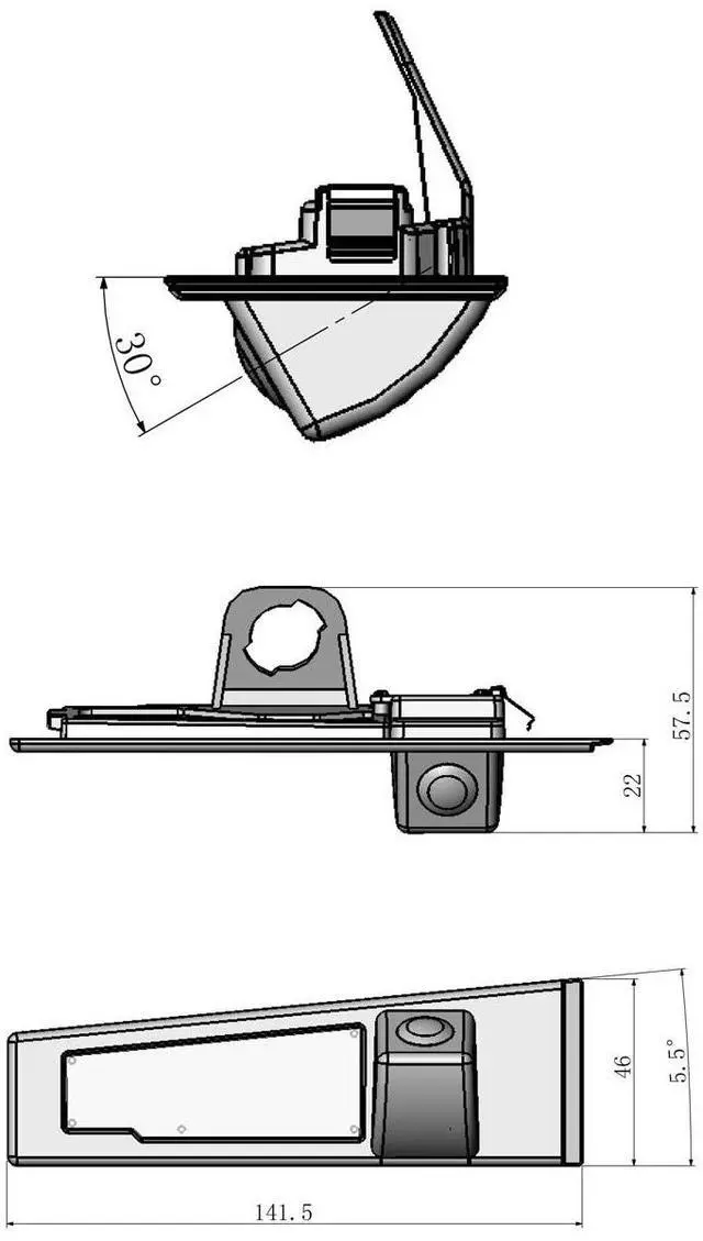Alt view image 4 of 5 - for Cadillac SLS 2007~2015 Car Rear View Camera reversing Camera/Plug Directly