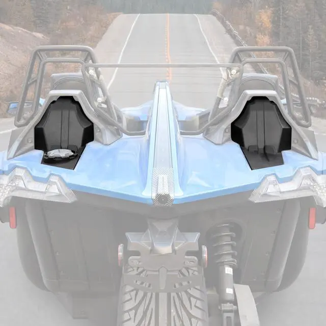 Alt view image 5 of 5 - SAUTVS Rear Speaker Enclosures for 2015-2025 Slingshot, Rear Behind Head 6.5" Speaker Pods Panels Behind Seat 6.5in Speaker Pods for Polaris Slingshot S SL SLR R LE 2015-2025 Accessories (2PCS)