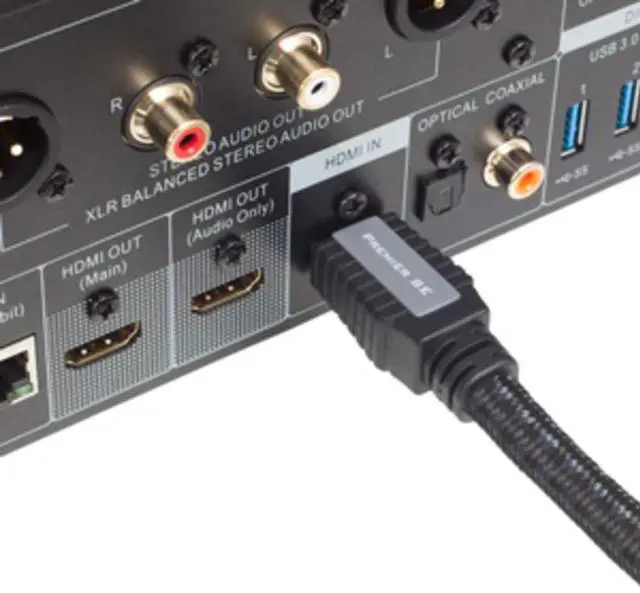 Alt view image 2 of 4 - Pangea Audio HD23PC Premier SE HDMI Cable 6% Silver Plate (1.0 Meter)