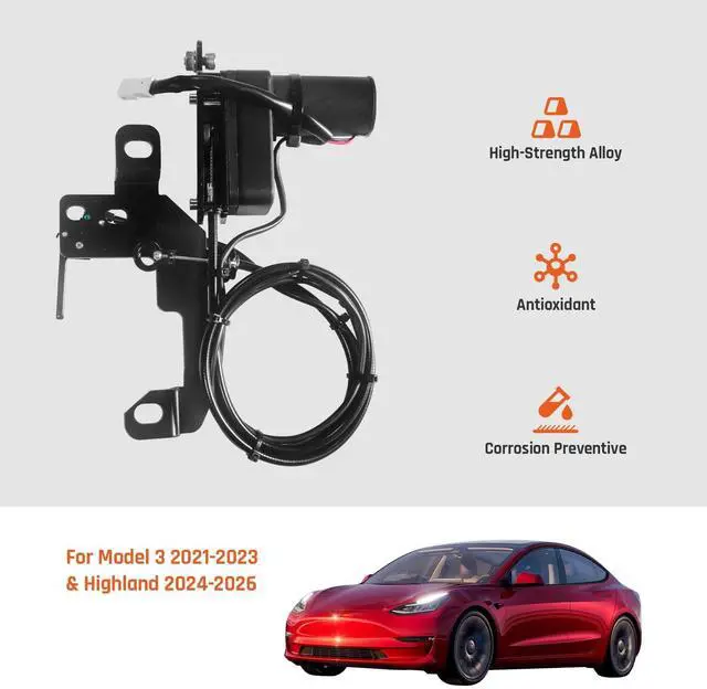 Alt view image 4 of 5 - Soft Close Frunk Suction Lock Quiet Auto Latch Assembly Front Trunk Closing Accessories Fit for Tesla Model 3 2021 2022 2023 Highland 2024 2025 2026