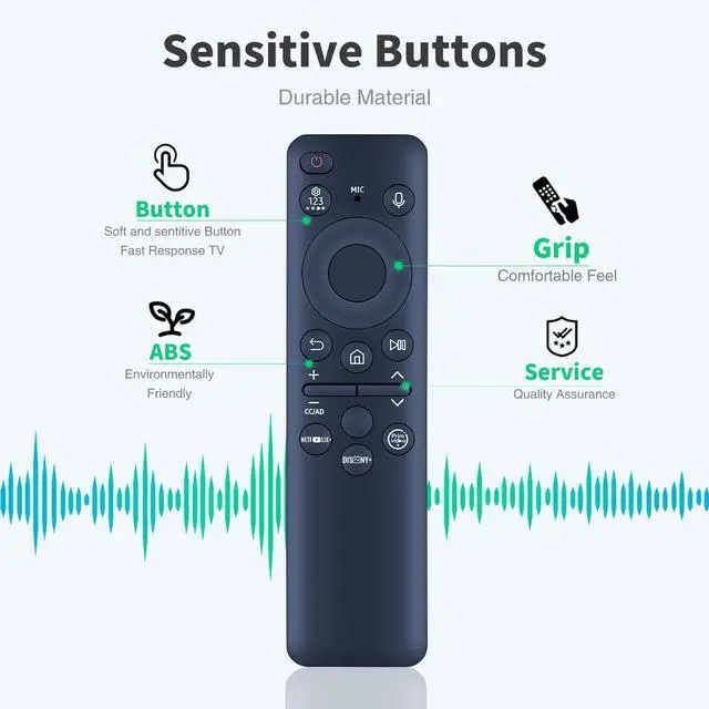 Alt view image 3 of 5 - Snrigw Replacement Remote Control for Samsung Smart TV Models BN59-01432A BN59-01432D BN59-01455E(Voice)