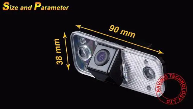 Alt view image 3 of 5 - Backup Camera for Car,Rear View Reverse Camera Night Vision Waterproof Parking Assist Replacment forHyundai Santa Fe IX45 2001-2012/Hyundai Azera 2006-2012