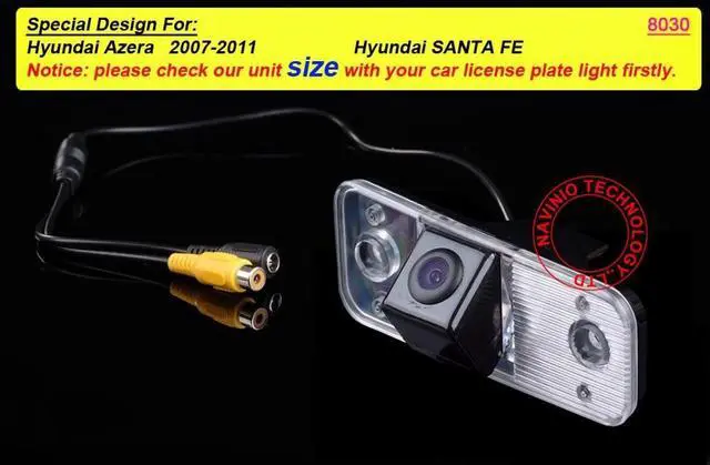 Alt view image 2 of 5 - Backup Camera for Car,Rear View Reverse Camera Night Vision Waterproof Parking Assist Replacment forHyundai Santa Fe IX45 2001-2012/Hyundai Azera 2006-2012