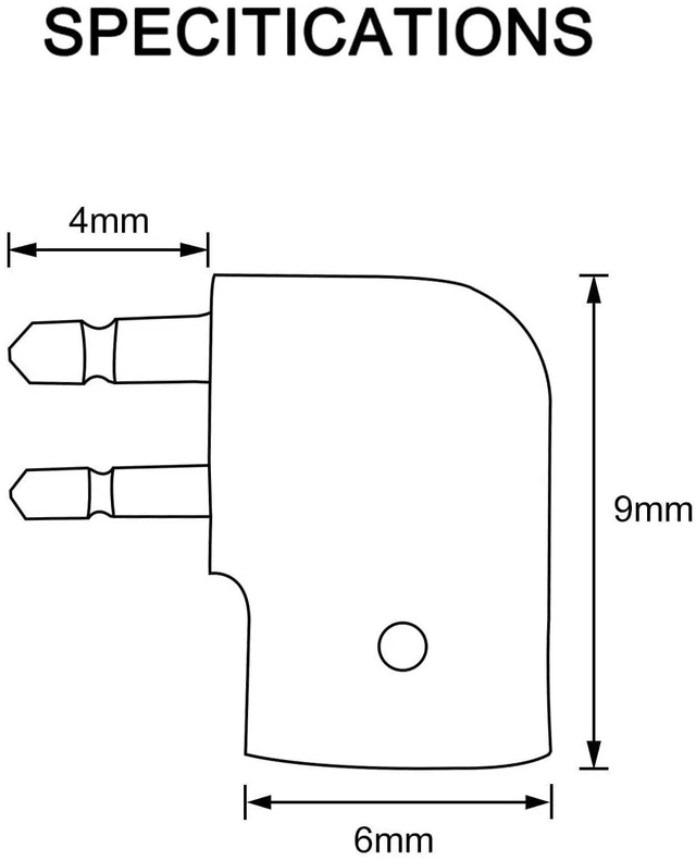 Alt view image 4 of 5 - okcsc MMCX Cable Connector Work for MMCX Cable Connected to Etymotic ER4P ER4B ER4S ER4PT ER6I Earphone Compatible for Etymotic Series Earphone in Curved Shape Black
