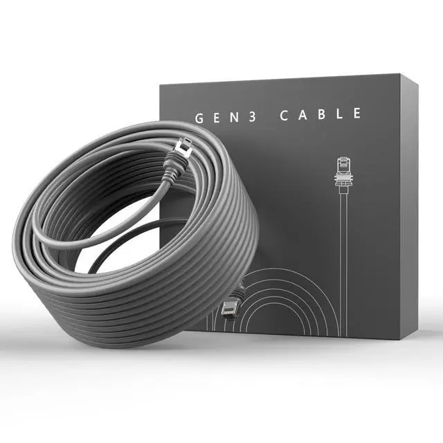 Main image of Zinweyton Cable Gen3 150FT/46M for Starlink Gen 3 Standard Kit, Replacement Extension Star Link V3 Cable Waterproof Grey