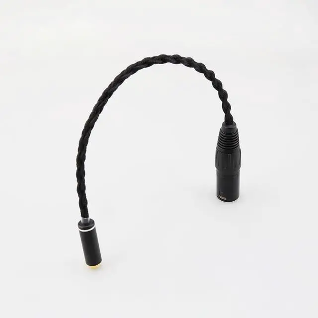 Alt view image 3 of 5 - Tirstrup HiFi 4.4mm Female to 4pin XLR Balanced Male Audio Adapter Cable 4.4 TRRRS to XLR Connector Headphone Audio Adapter Cable 20CM
